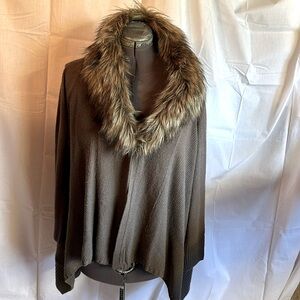 Dennis Bassco faux fur sweater